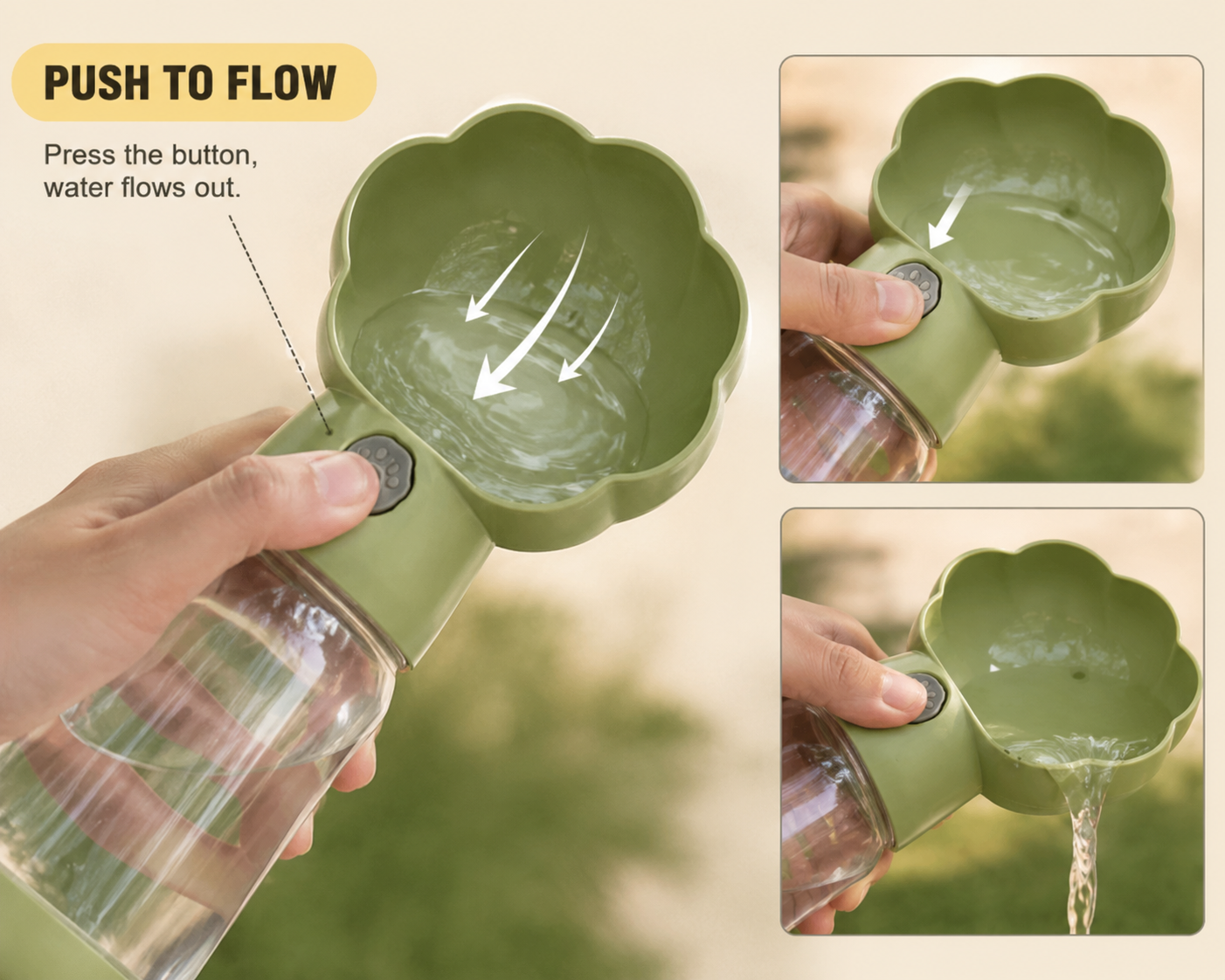 PawNomi™ GoSip Bottle – Portable Dog Water Bottle